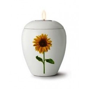 Floral Sunflower Design - Candle Holder Keepsake